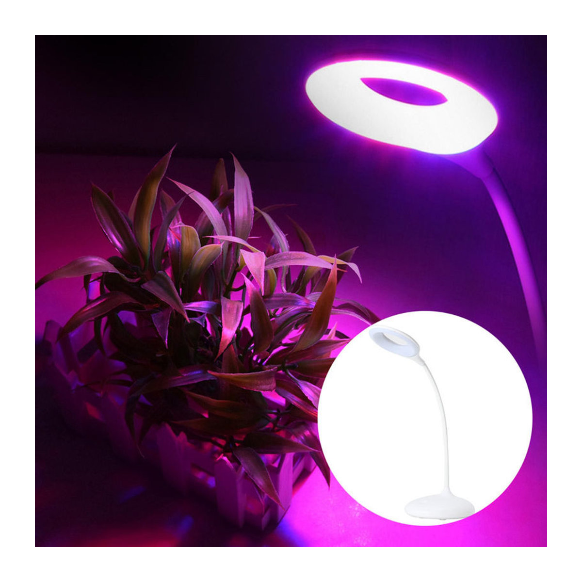 CosyHome USB LED Pflanzenwachstumslampe in Weiß für Aquarium und Wasserpflanzen mit 3W Leistung - Bild 5