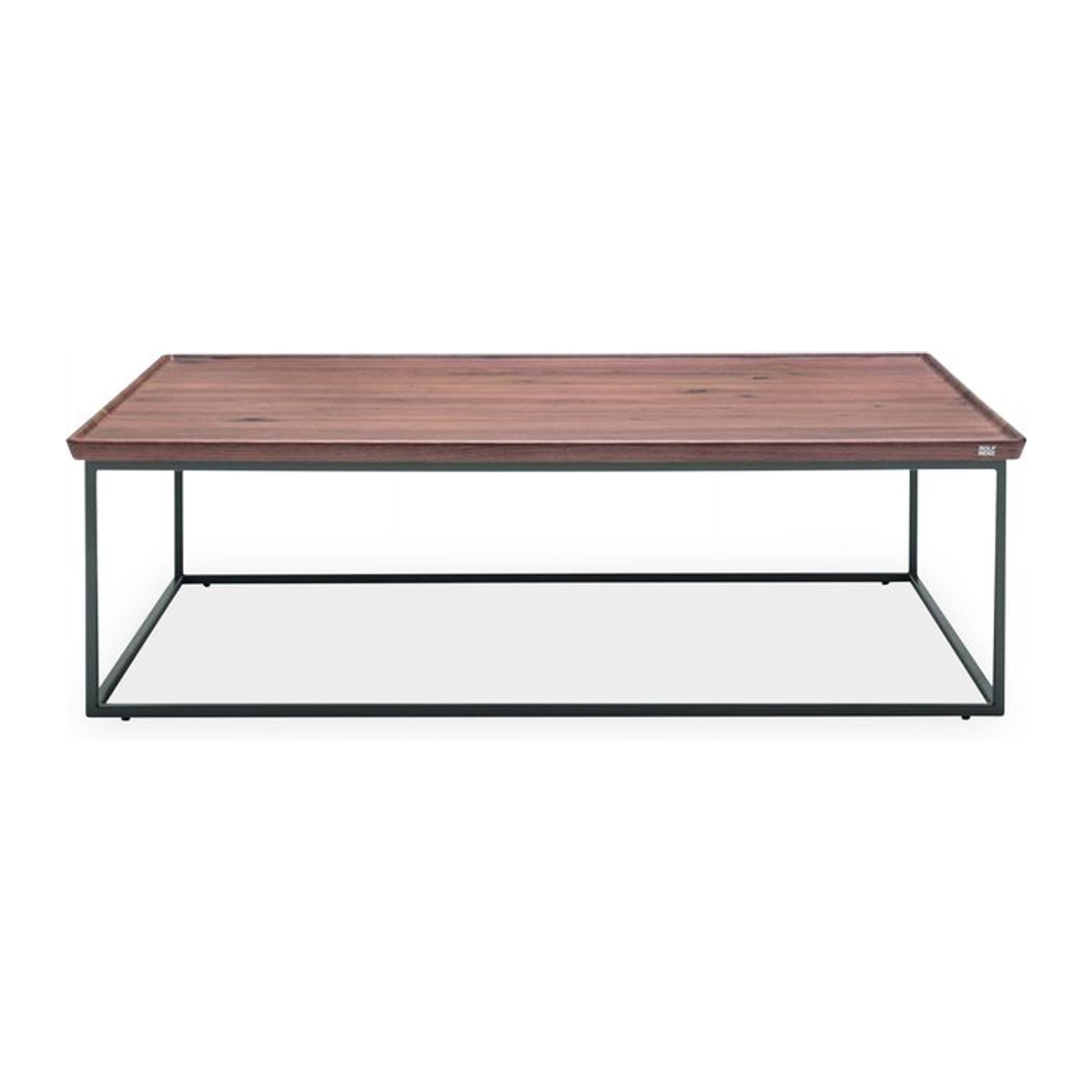 Couchtisch Rolf Benz 934 aus Eiche Natur Massivholz und Stahl im Industrial Design, B/T/H: 80 x 80 x 36 cm - Bild 1