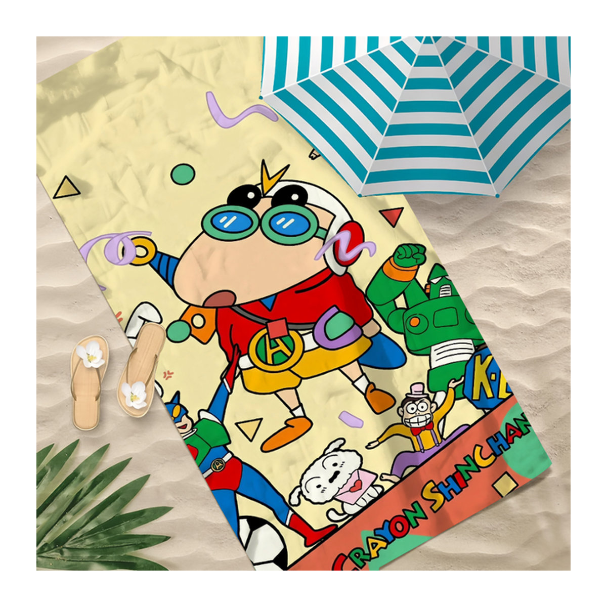 Crayon Shin-chan Anime Handtuch mehrfarbig schnell trocknend und saugfähig - Bild 1