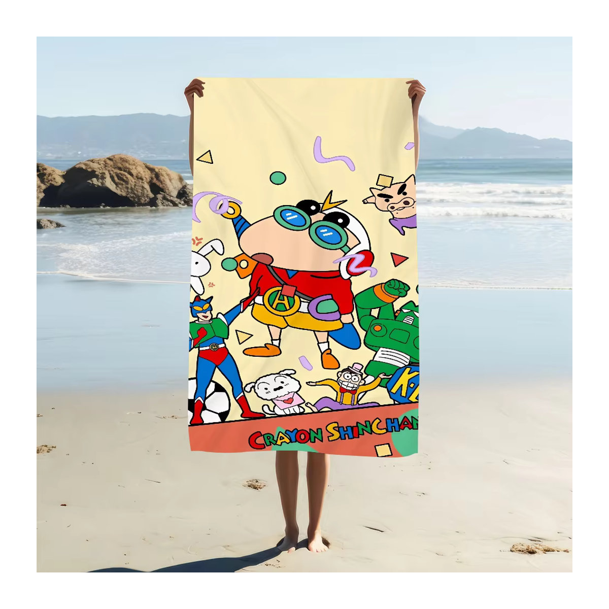 Crayon Shin-chan Anime Handtuch mehrfarbig schnell trocknend und saugfähig - Bild 2