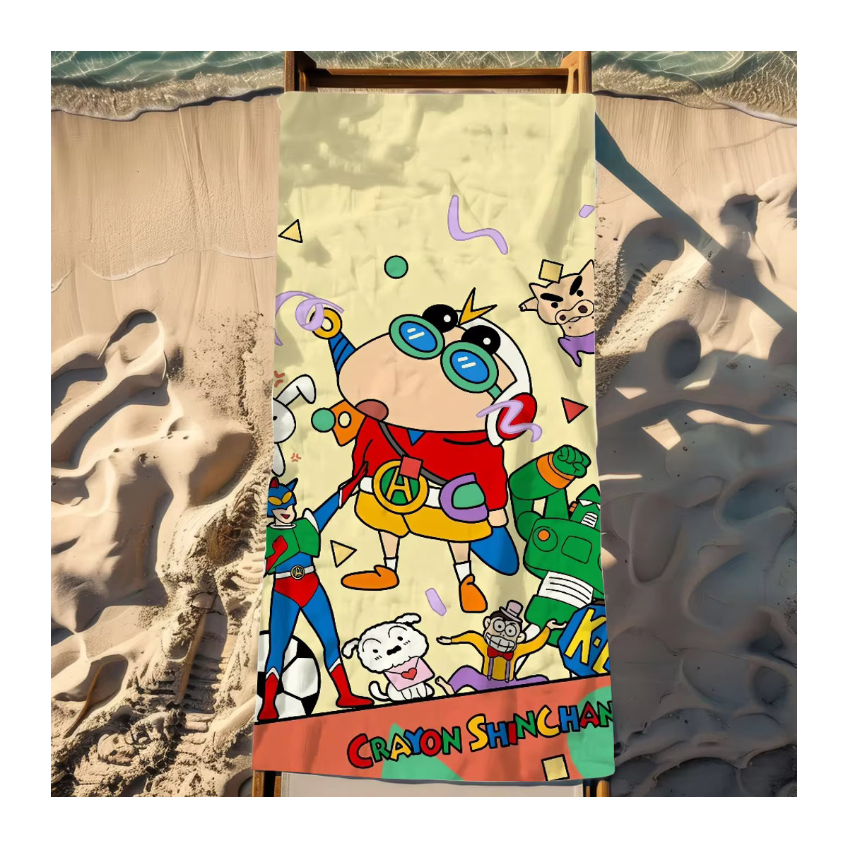 Crayon Shin-chan Anime Handtuch mehrfarbig schnell trocknend und saugfähig - Bild 3