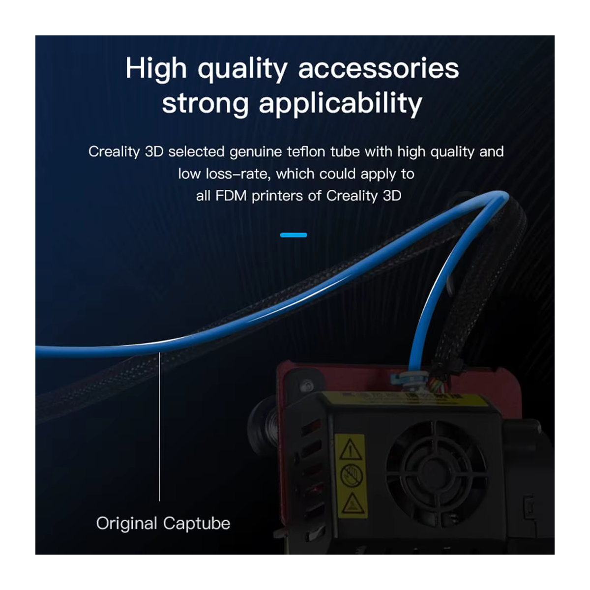 Creality Capricorn Bowden PTFE Schlauch für 1,75mm Filament in Blau - Bild 4