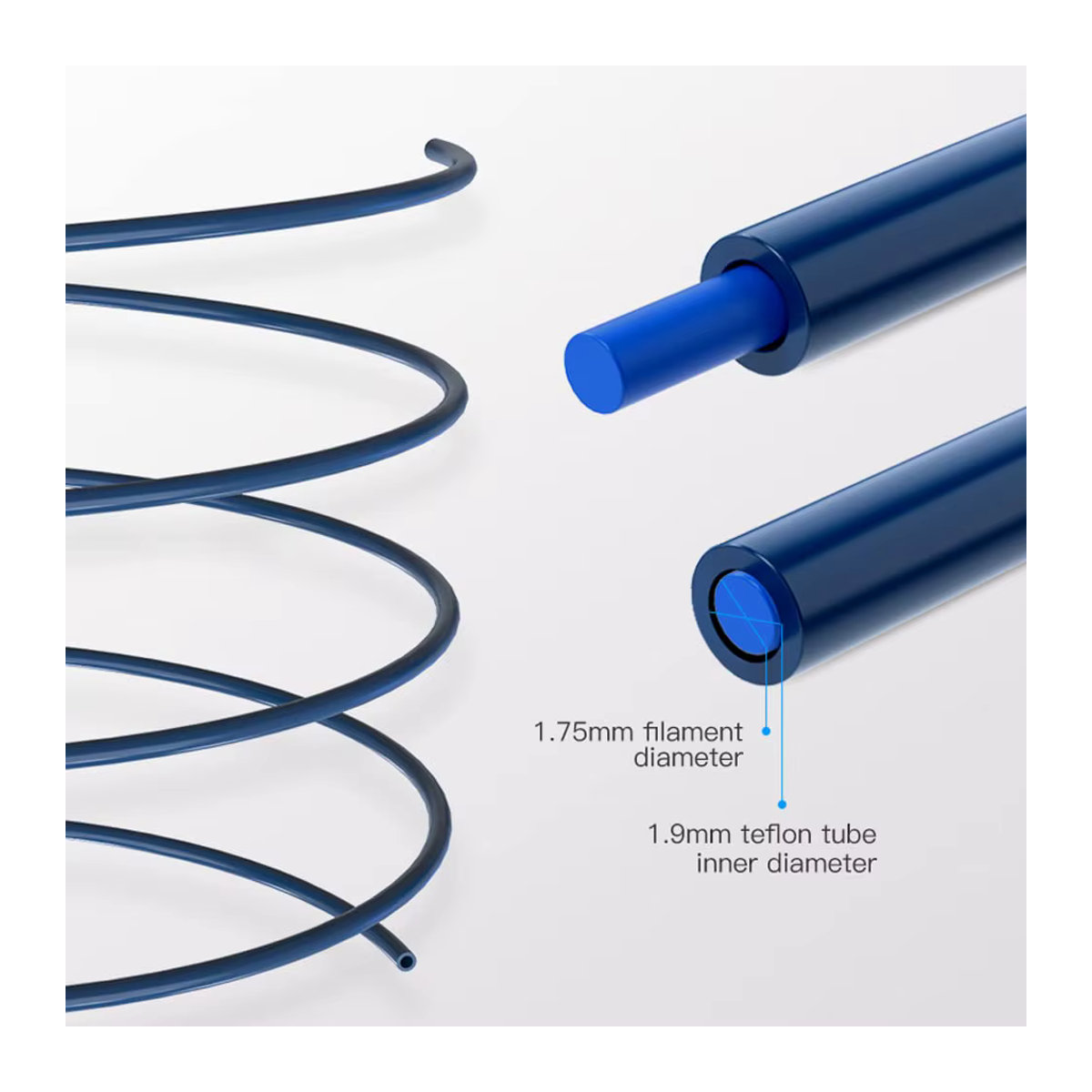 Creality Capricorn Bowden PTFE Schlauch für 1,75mm Filament in Blau - Bild 5