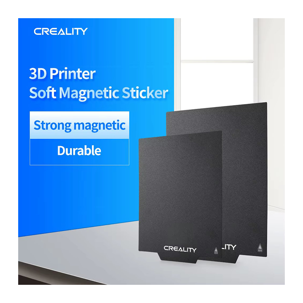 Creality Magnetische Aufkleberplatte Schwarz B/T: 235 x 235 mm, H: 1 mm für Ender 3, 3 V2, 3 S1, Pro, Ender 5, 5S und 5 Pro 3D-Drucker - Bild 2