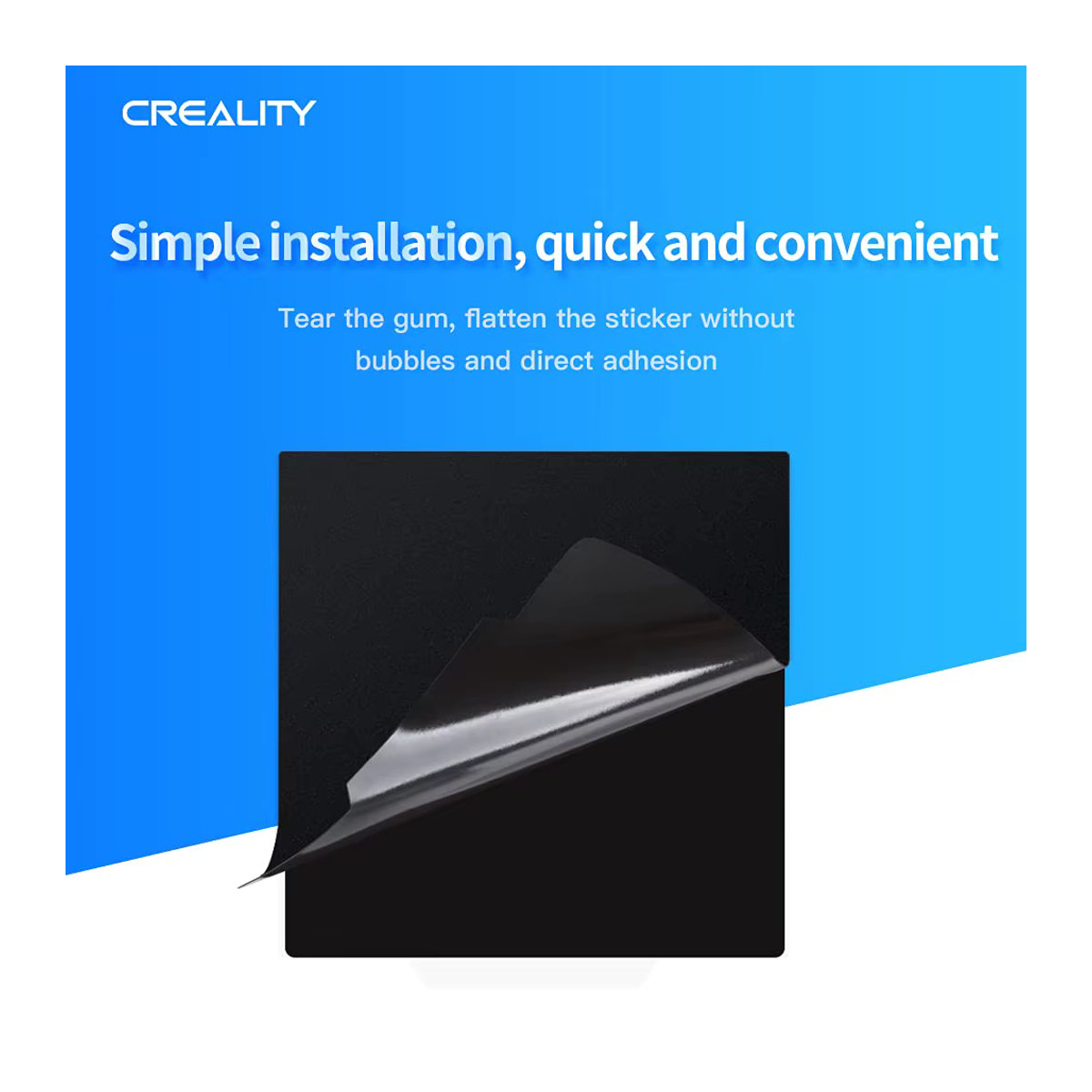 Creality Magnetische Aufkleberplatte Schwarz B/T: 235 x 235 mm, H: 1 mm für Ender 3, 3 V2, 3 S1, Pro, Ender 5, 5S und 5 Pro 3D-Drucker - Bild 3