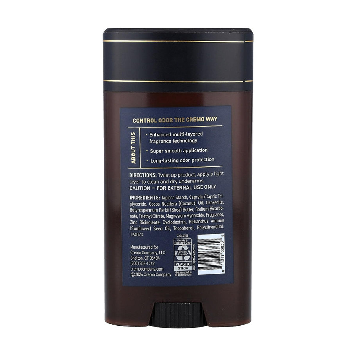 Cremo Deodorant Palo Santo 75g Schwarz - Bild 2