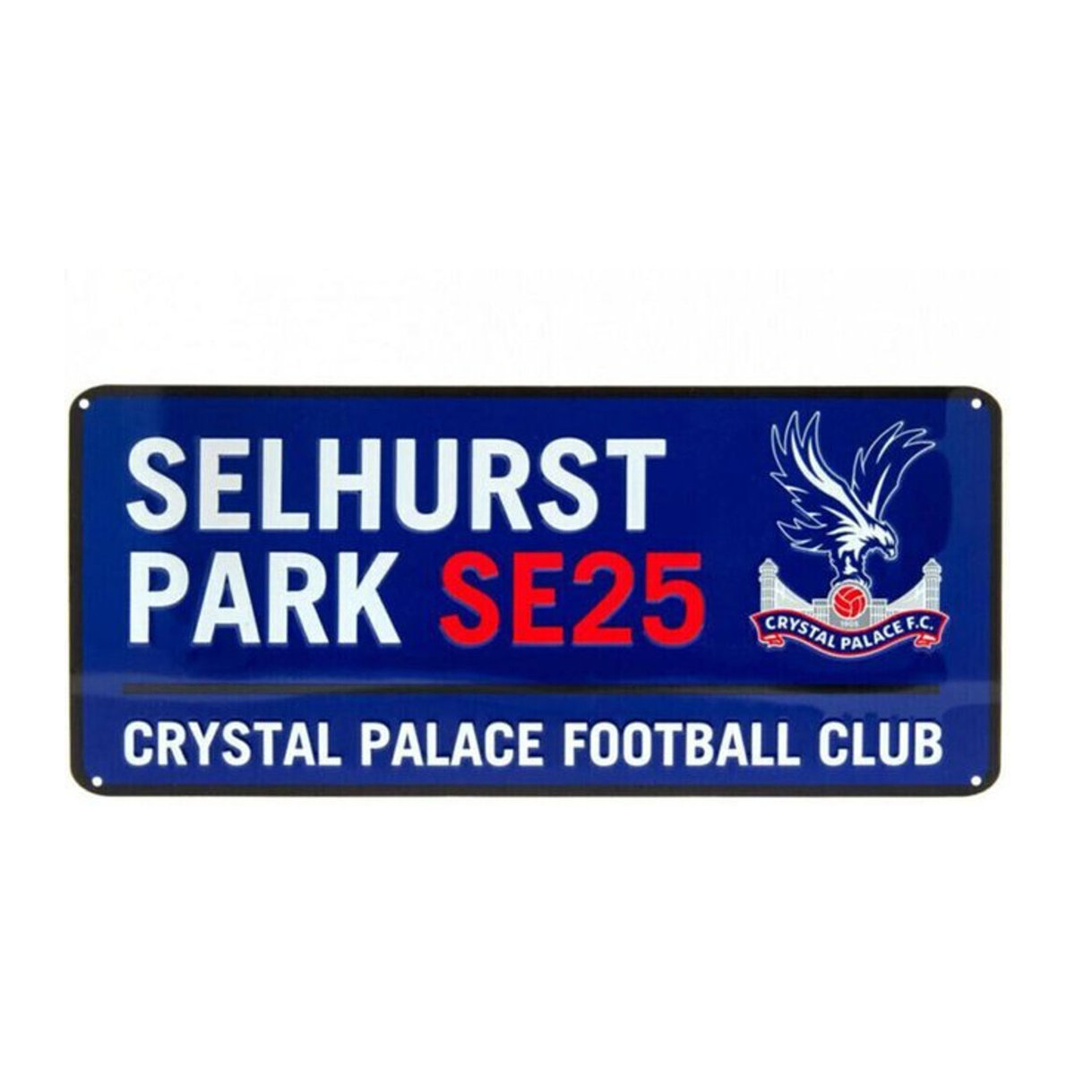 Crystal Palace FC Metall-Wanddekoration in Blau, Rechteckig - Bild 1