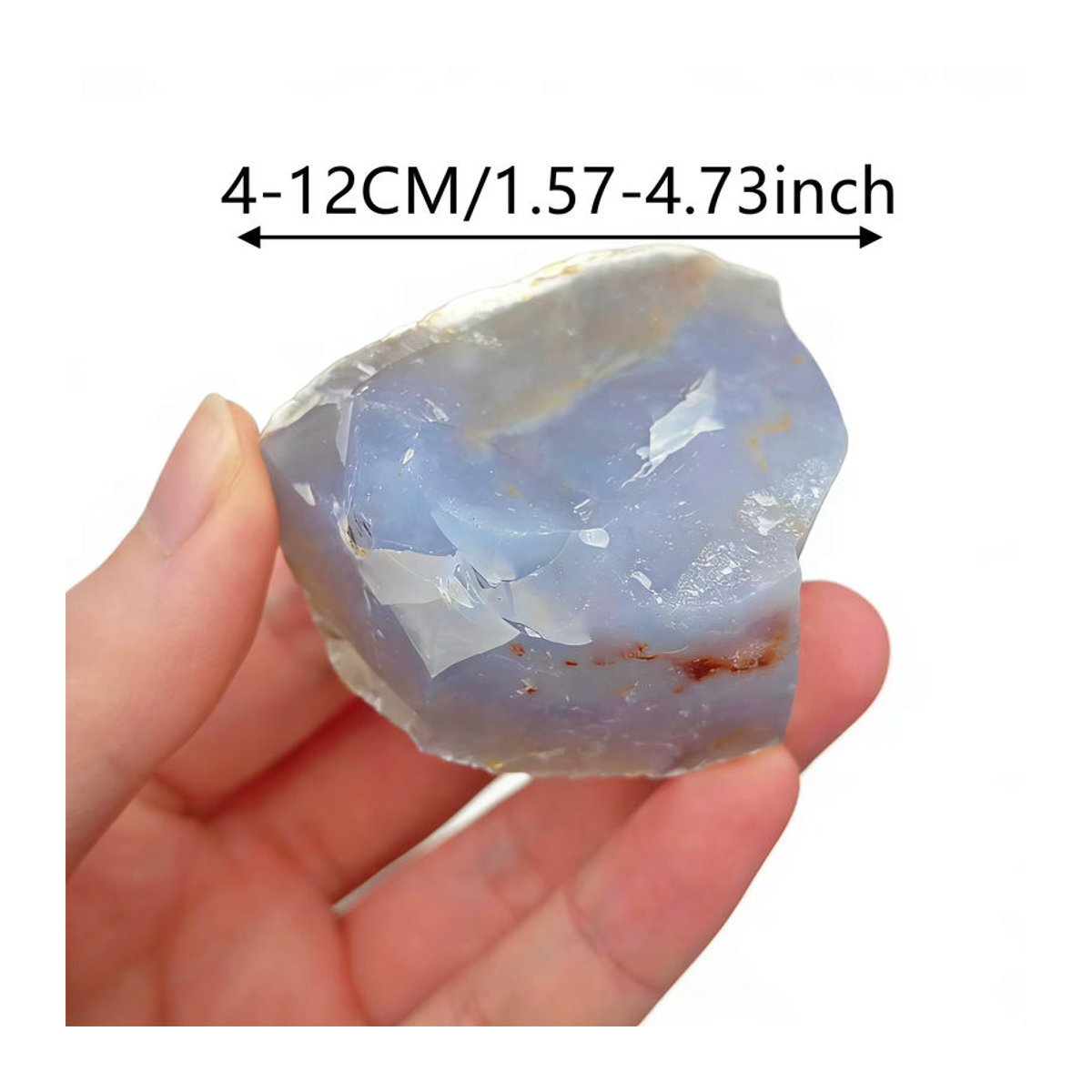 CrystalHola Chalcedon Rohstein in Blau als Dekorationsobjekt - Bild 4