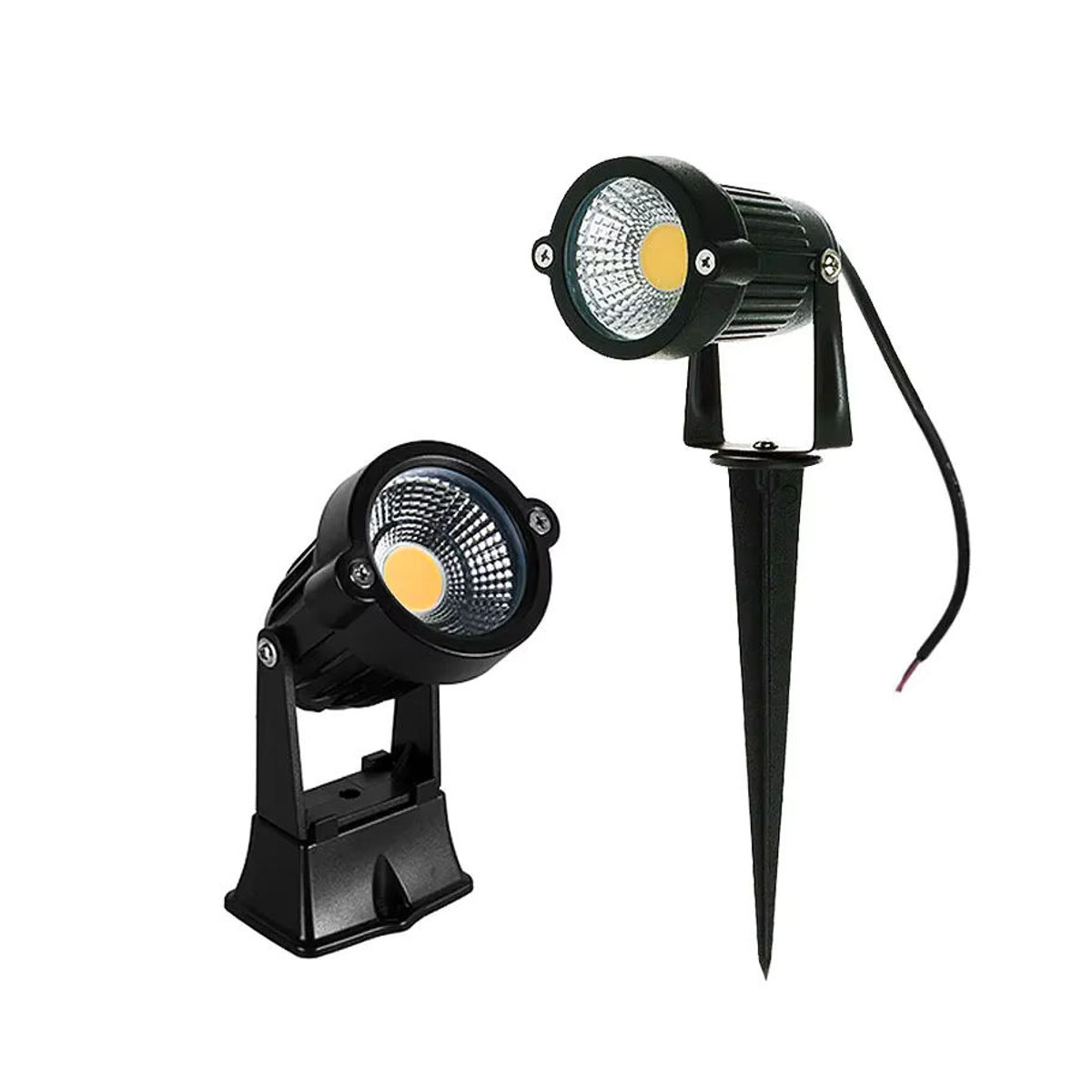 CTEEATE LED COB Garten Wegeleuchte Schwarz Warmweiß 3000K Minimalistisch - Bild 6