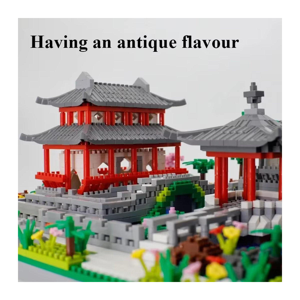 CTMA Suzhou-Garten-Landschaftsbausteine Klassisches Antikes Modell aus Kunststoff in Mehrfarbig - Bild 4