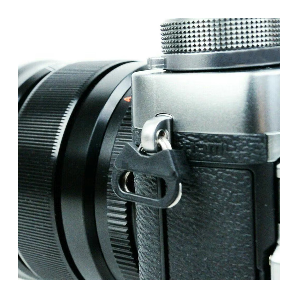 CUJMH Kameragurt Dreieck Split Ring Adapter Set mit Haken und Verbindungsschnalle in Schwarz - Bild 5
