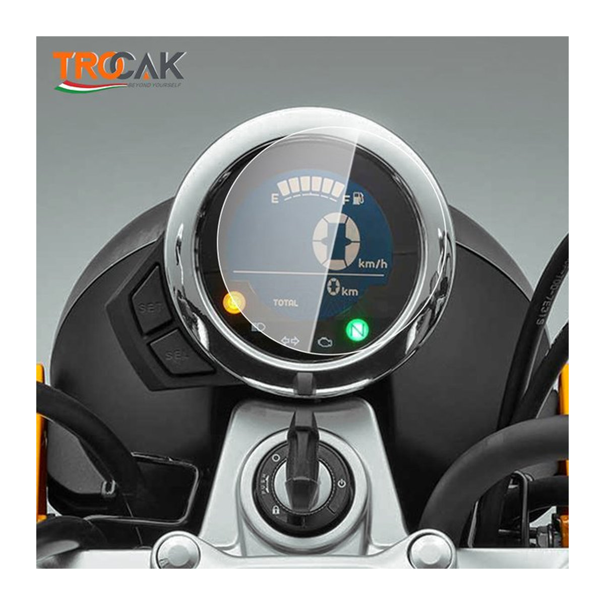 CXEPI Schutzfolie für Honda CT 125 2020-2022, Monkey 125 2018-2022 und Trail 125 2022, Transparentes Dashboard Display Schutzschild - Bild 1
