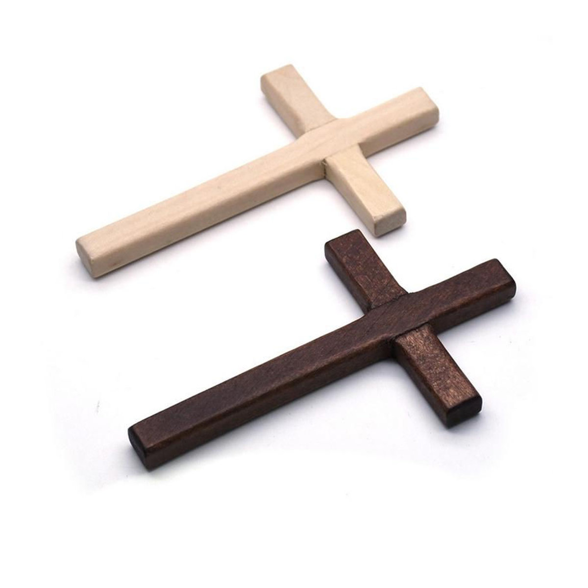 Cycadd Christliches Holzkreuz in Braun zur Wanddekoration, Höhe: 12 cm - Bild 2
