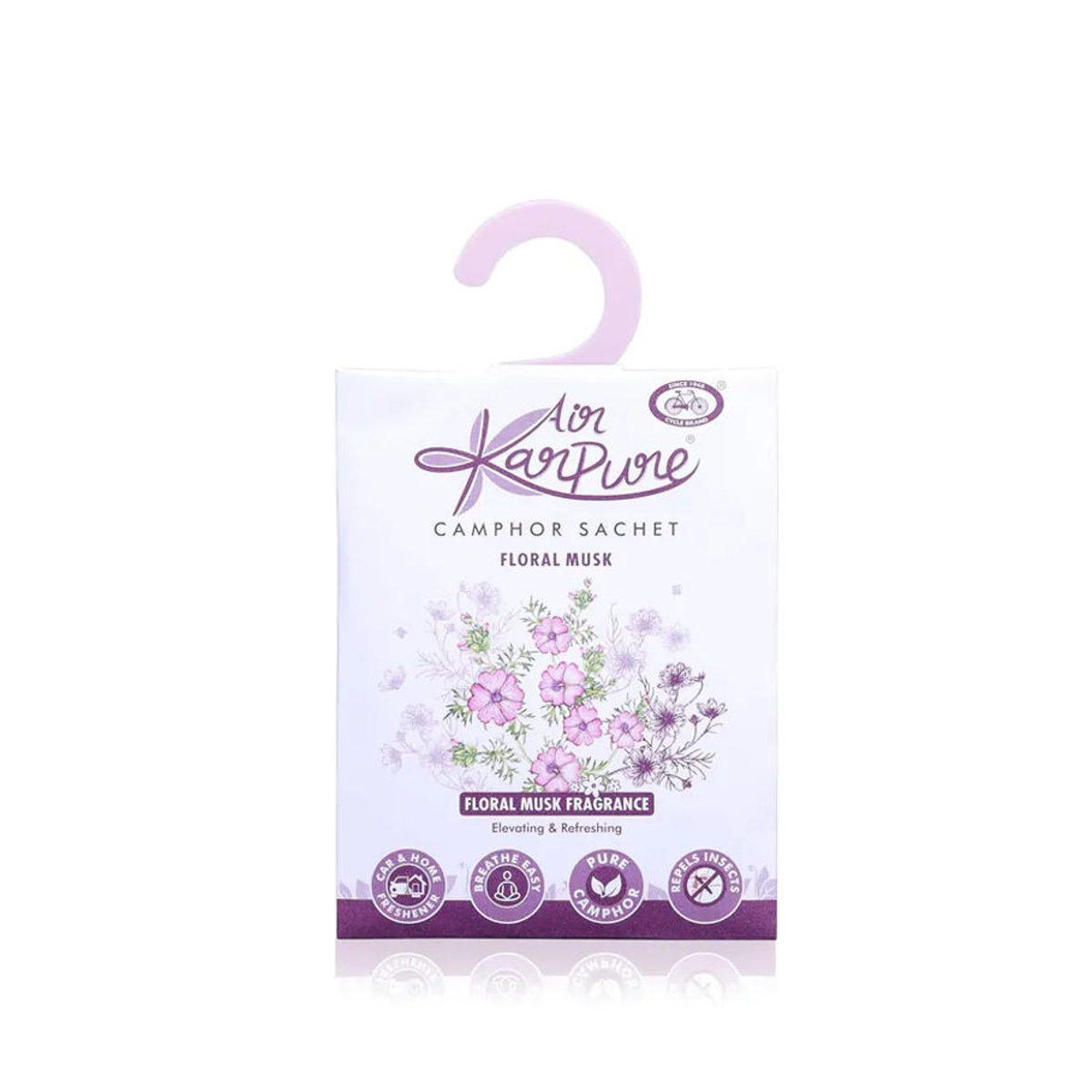 Cycle Pure Karpure Kampferbeutel 5er Pack Duftbeutel für Zuhause und Kleiderschrank mit den Düften Türkische Rose und Eukalyptus - Bild 2