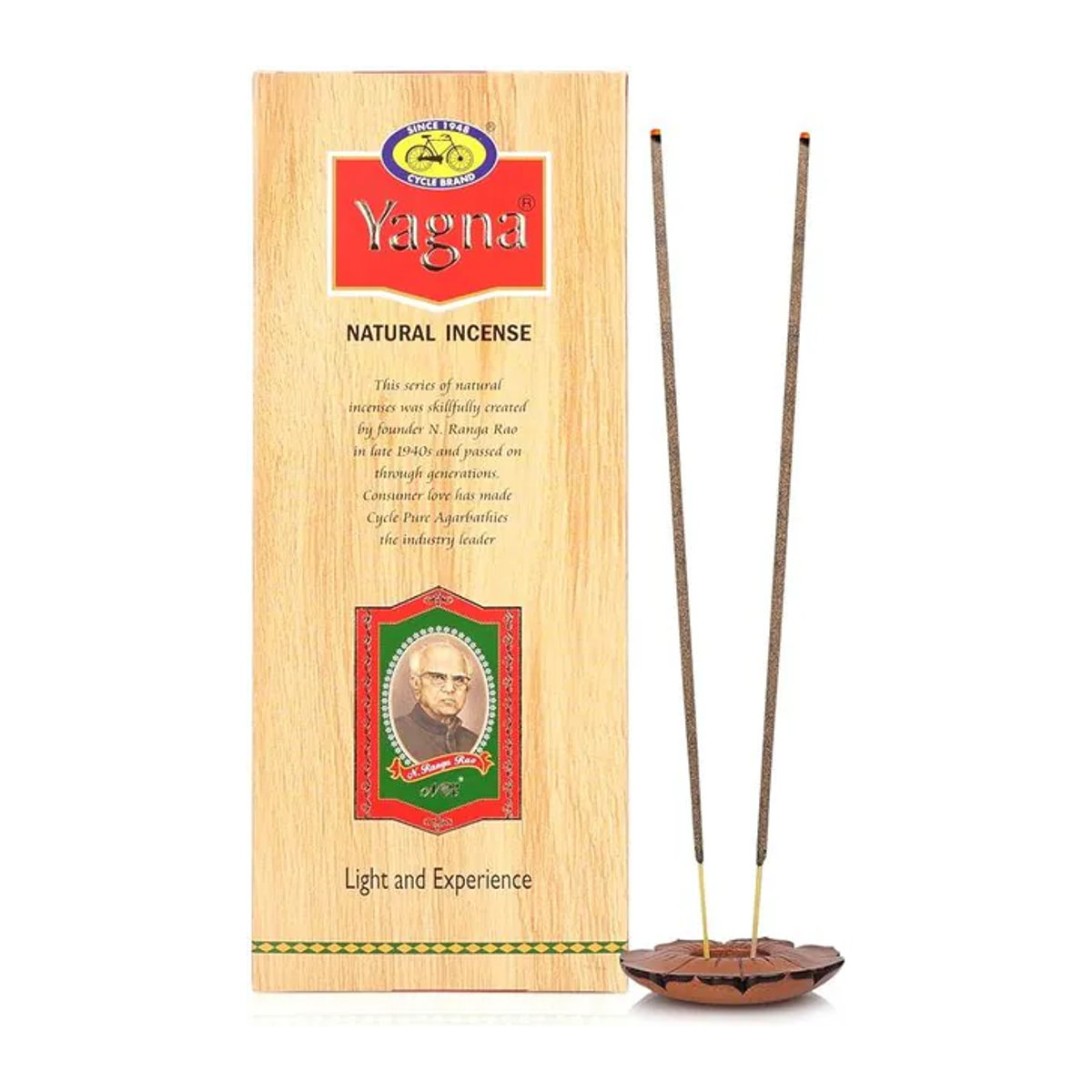 Cycle Pure Yagna Räucherstäbchen Masala Agarbatti mit Sandelholz-Aroma, 70g - Bild 1