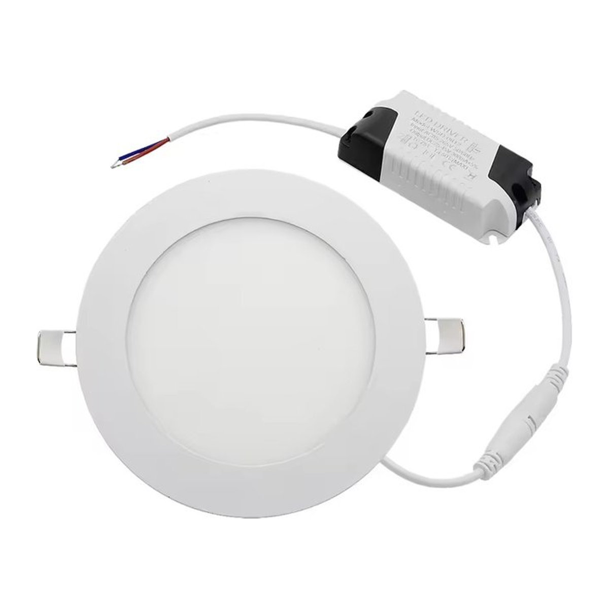 CYLRDXK LED-Deckeneinbau-Downlight Runde LED-Panel-Leuchte mit Antrieb in Weiß - Bild 1