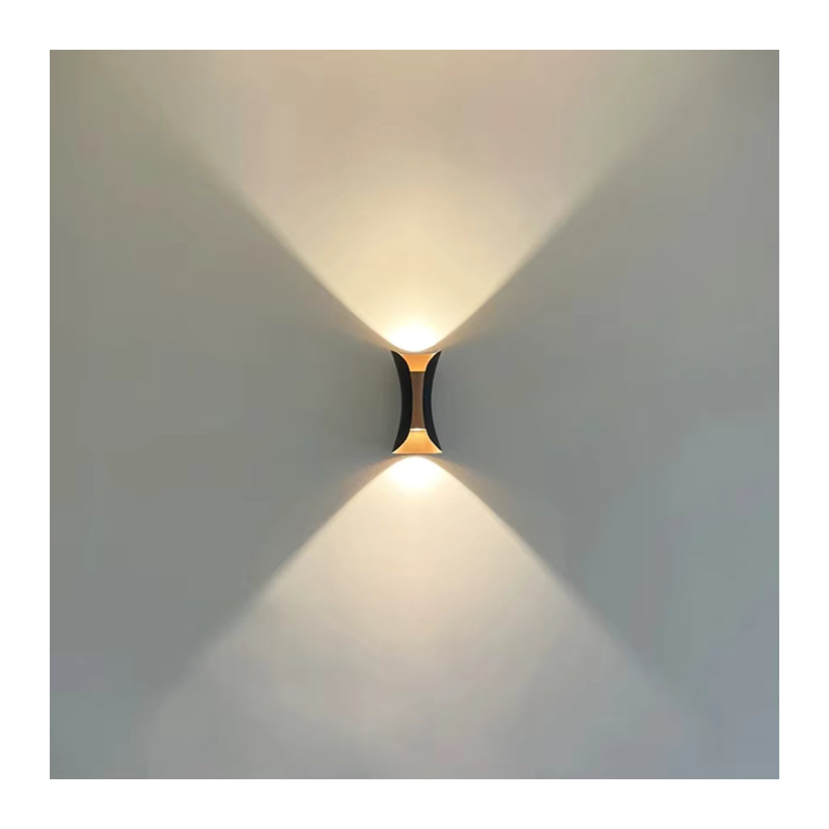 CYLRDXK Moderne LED Wandleuchte IP65 Wasserdicht 12W Schwarz verstellbar für Innen- und Außenbereich - Bild 3