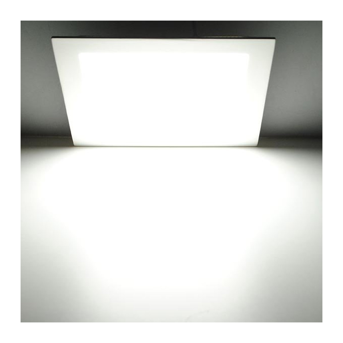 CYLRDXK Quadratische LED-Deckenleuchte 25 Watt in Weiß, Minimalistischer LED-Einbaustrahler für Küche und Badezimmer - Bild 1