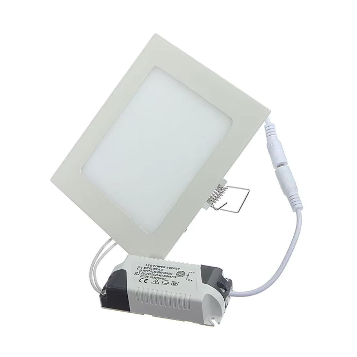 CYLRDXK Quadratische LED-Deckenleuchte 25 Watt in Weiß, Minimalistischer LED-Einbaustrahler für Küche und Badezimmer - Bild 2
