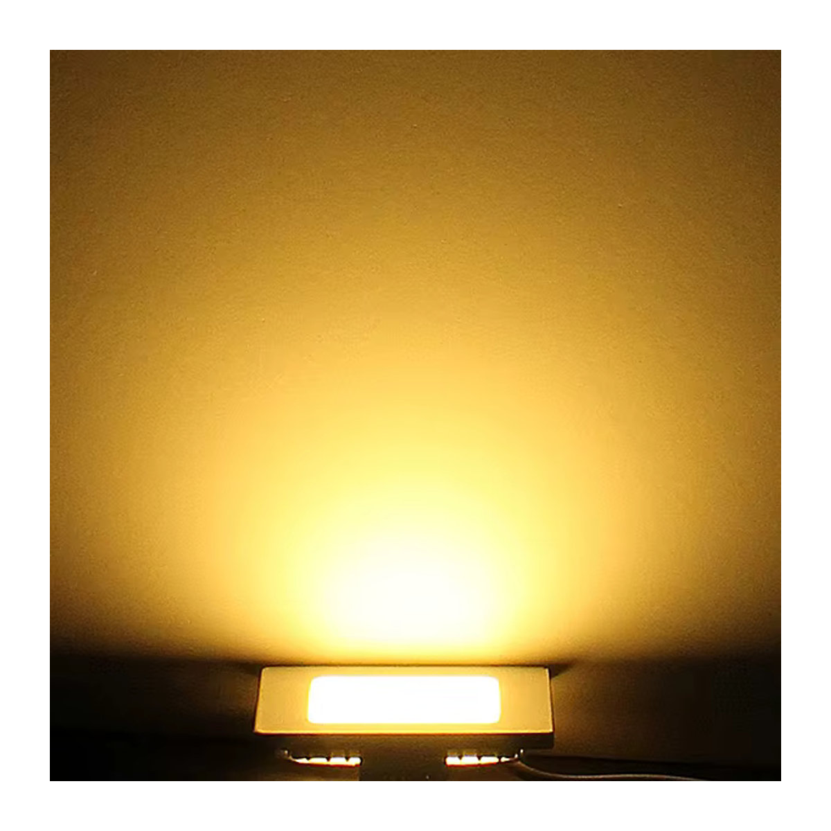 CYLRDXK Quadratische LED-Deckenleuchte 25 Watt in Weiß, Minimalistischer LED-Einbaustrahler für Küche und Badezimmer - Bild 4
