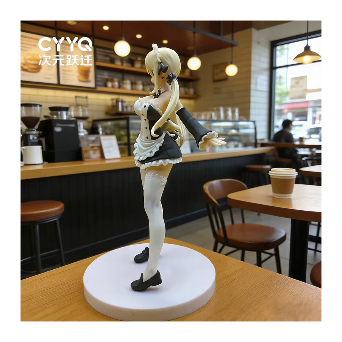 CYYQ Anime Actionfigur Lucy Heartfilia Maid Outfit aus Kunststoff, mehrfarbiges Sammlermodell für dein Desktop-Ornament - Bild 4