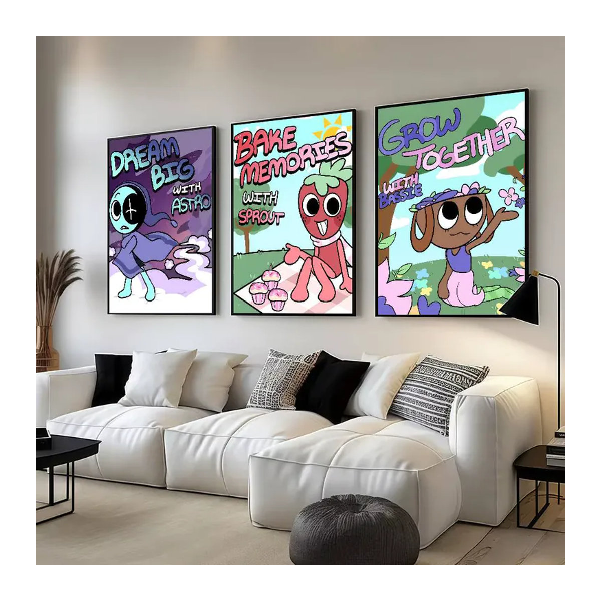 D-Dandys W-World Goob Bassie Astro Poster, mehrfarbige Wanddekoration aus Papier für Kinder, Hochformat, B: 21 cm, H: 30 cm - Bild 2