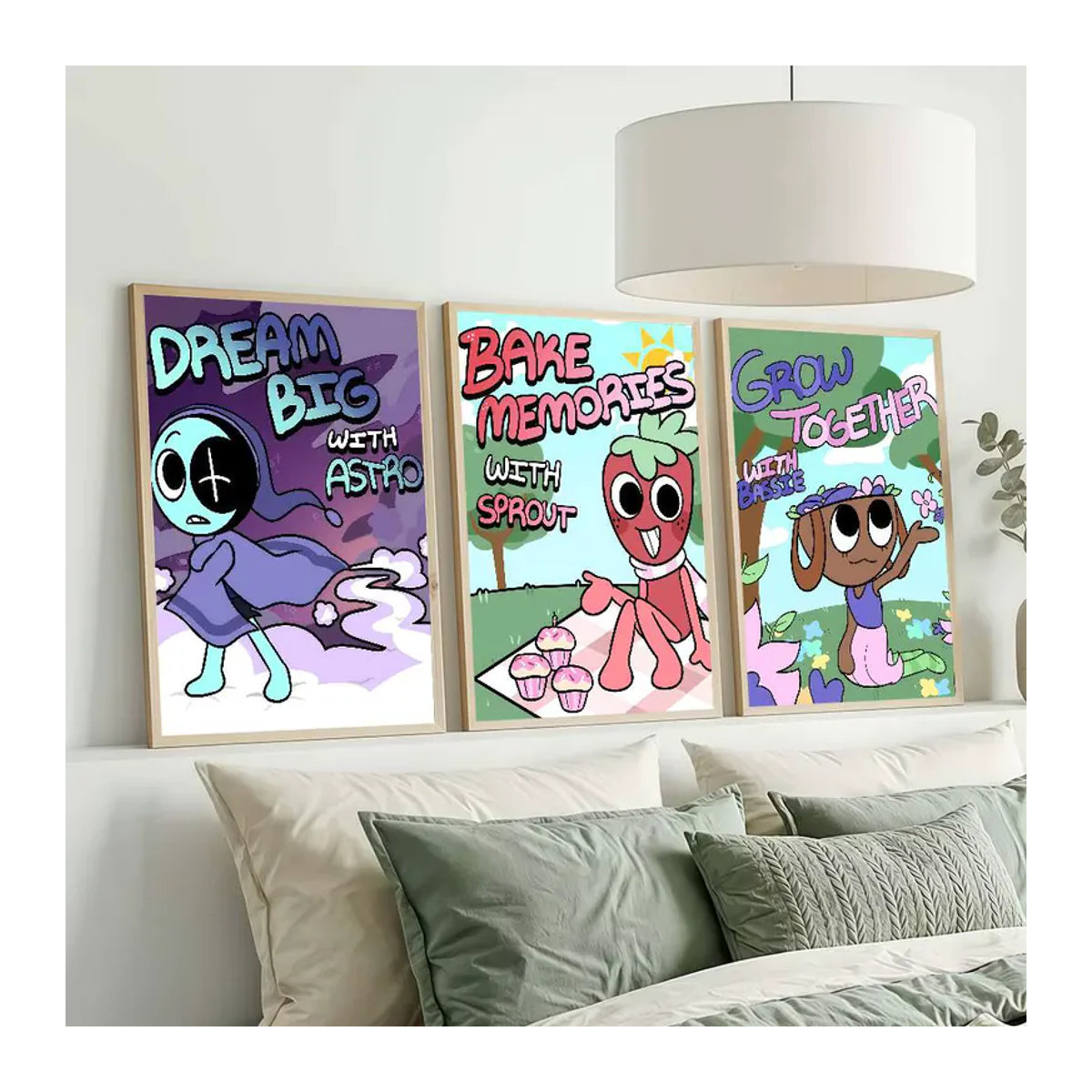 D-Dandys W-World Goob Bassie Astro Poster, mehrfarbige Wanddekoration aus Papier für Kinder, Hochformat, B: 21 cm, H: 30 cm - Bild 3
