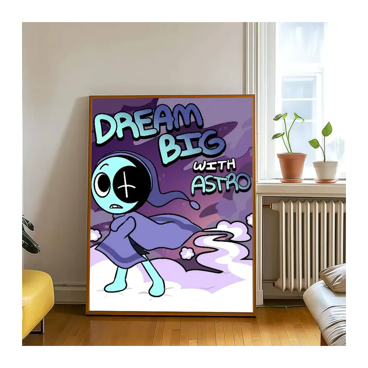 D-Dandys W-World Goob Bassie Astro Poster, mehrfarbige Wanddekoration aus Papier für Kinder, Hochformat, B: 21 cm, H: 30 cm - Bild 4