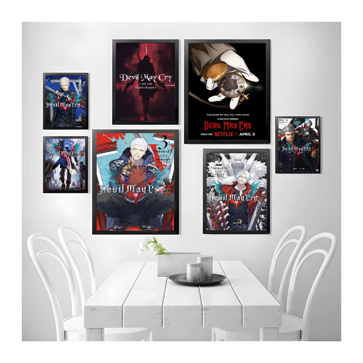 D-Devil M-May Cry Poster Mehrfarbig Hochformat Rahmenlos Wanddeko aus Papier - Bild 2