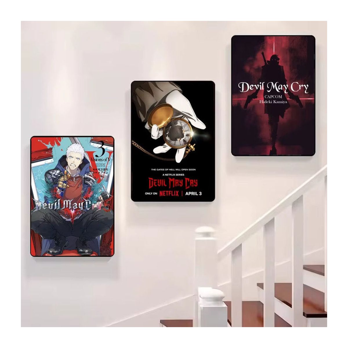 D-Devil M-May Cry Poster Mehrfarbig Hochformat Rahmenlos Wanddeko aus Papier - Bild 3