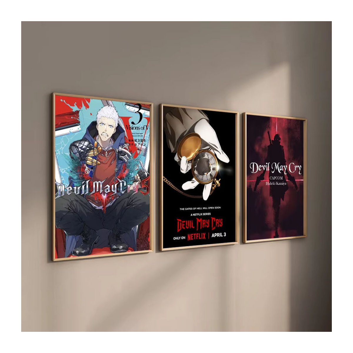 D-Devil M-May Cry Poster Mehrfarbig Hochformat Rahmenlos Wanddeko aus Papier - Bild 5