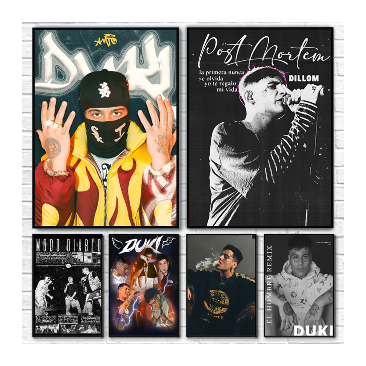 D-Doki Rapper Classic Movie Poster Selbstklebender wasserfester Papieraufkleber für deine Wanddekoration in Mehrfarbig - Bild 1