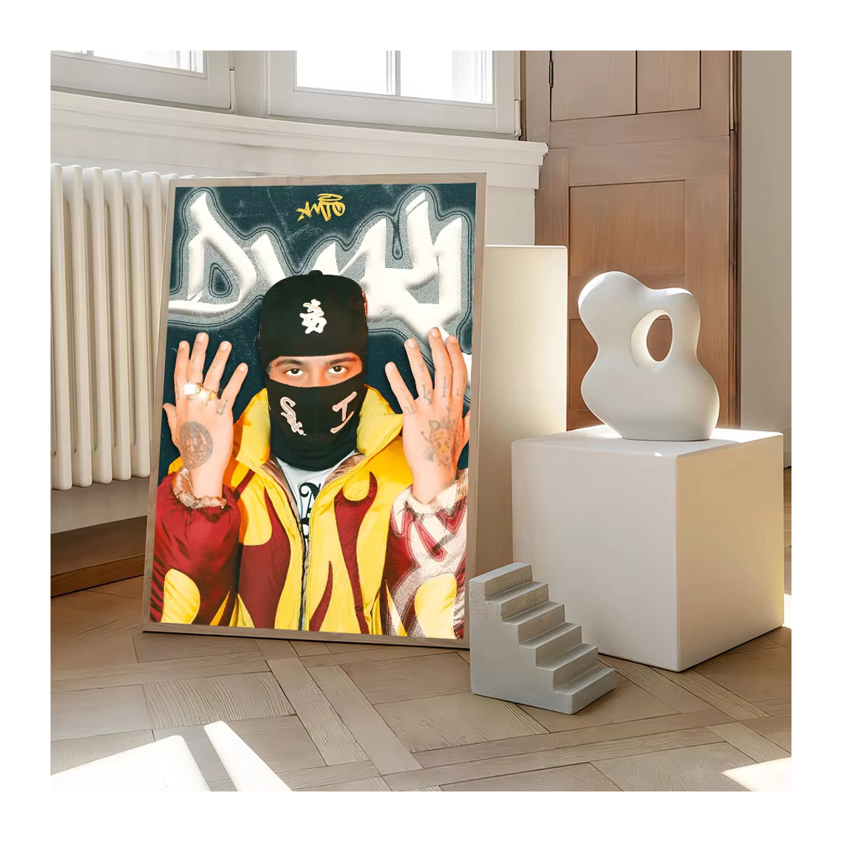 D-Doki Rapper Classic Movie Poster Selbstklebender wasserfester Papieraufkleber für deine Wanddekoration in Mehrfarbig - Bild 6