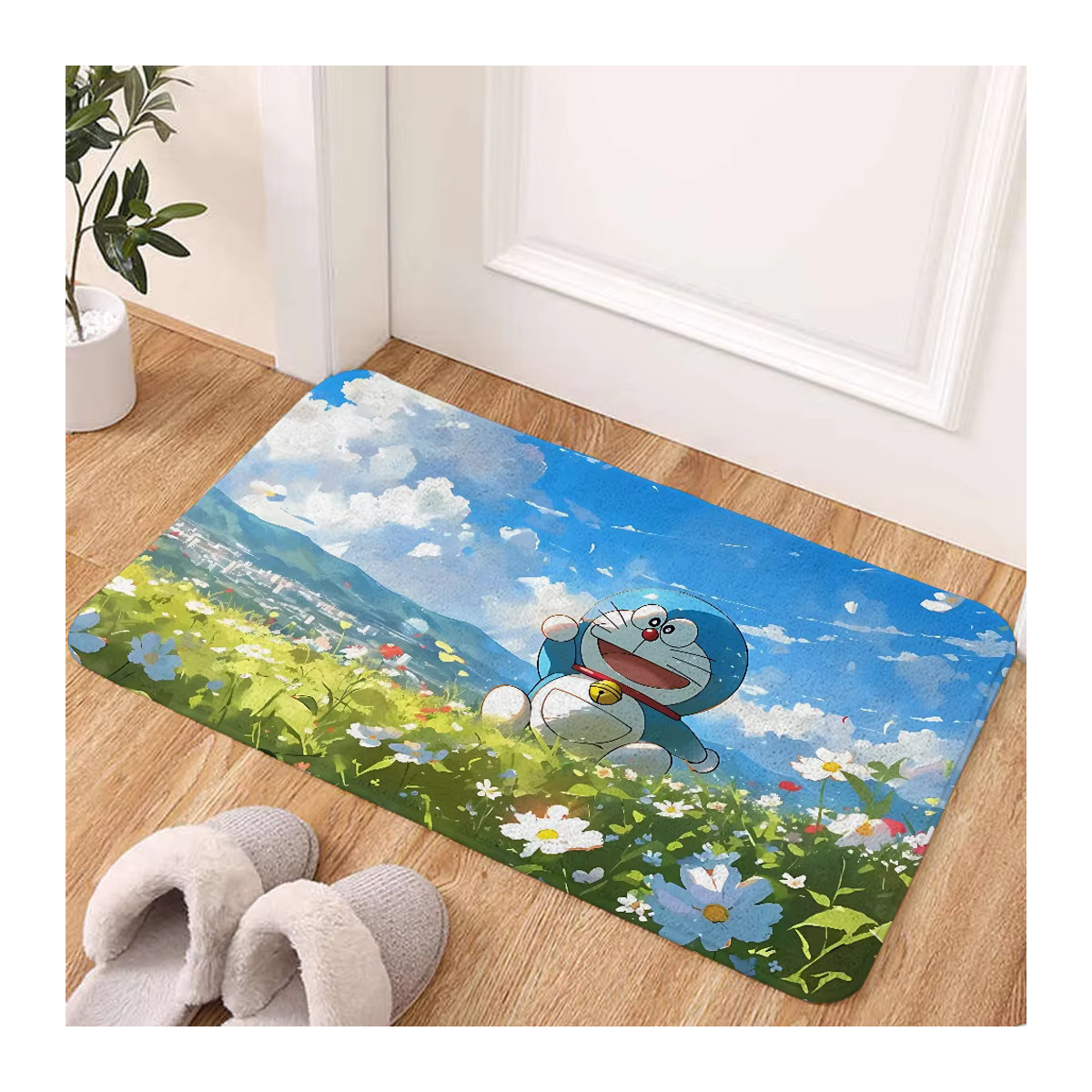 D-Doras-emon Bodenmatte für Wohnzimmer und Kinderzimmer, weicher und flauschiger Spielteppich in Mehrfarbig - Bild 3