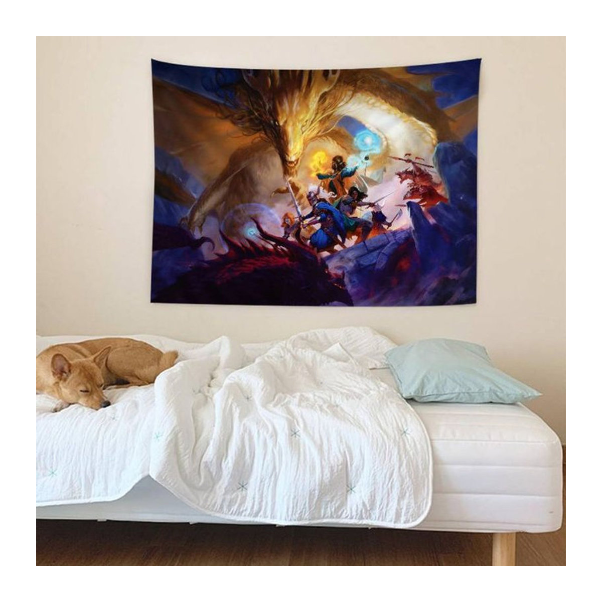 D-Dungeons D-Dragons DIY Wandteppich mit Tier-Motiv, mehrfarbig, Textil, rechteckig - Bild 1