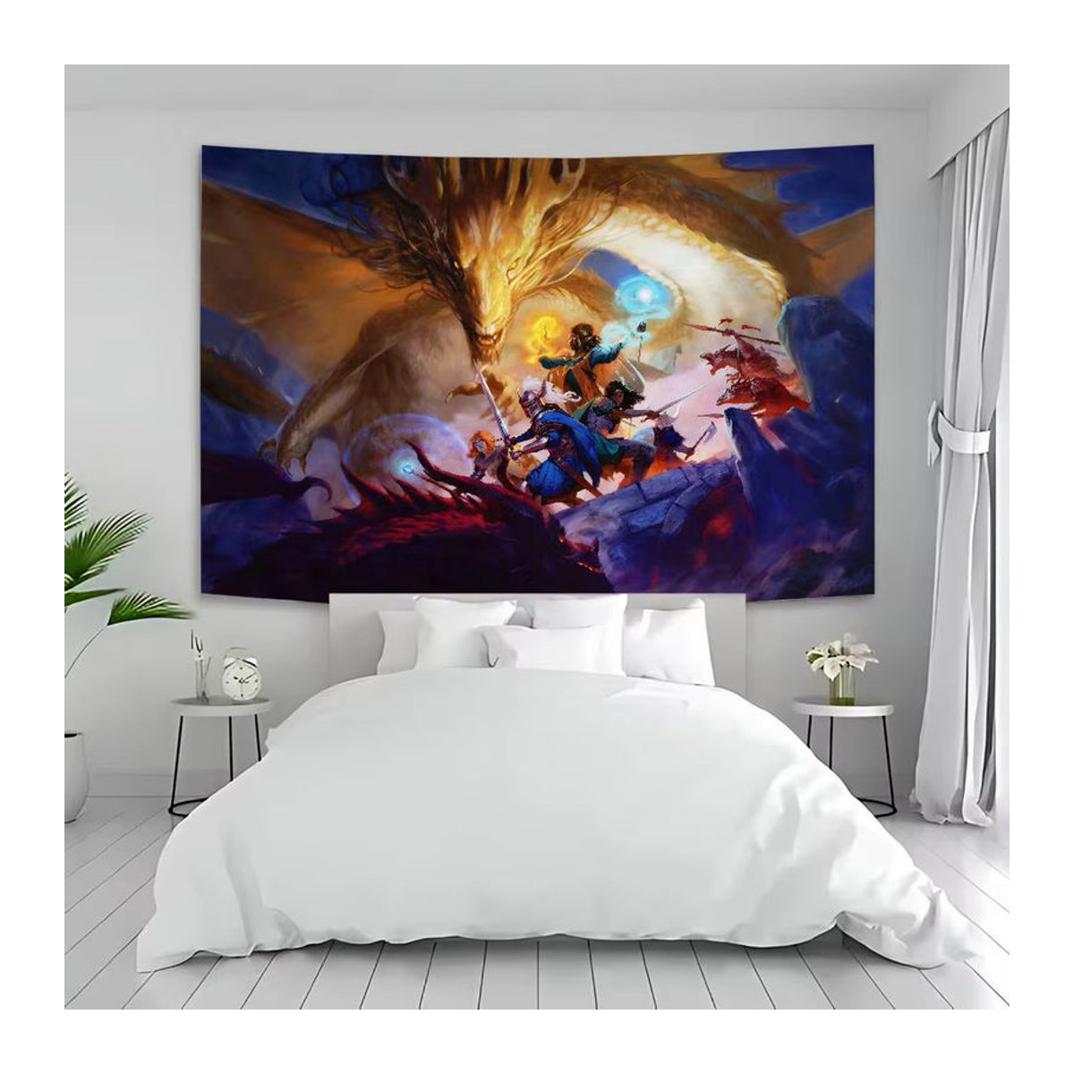 D-Dungeons D-Dragons DIY Wandteppich mit Tier-Motiv, mehrfarbig, Textil, rechteckig - Bild 2