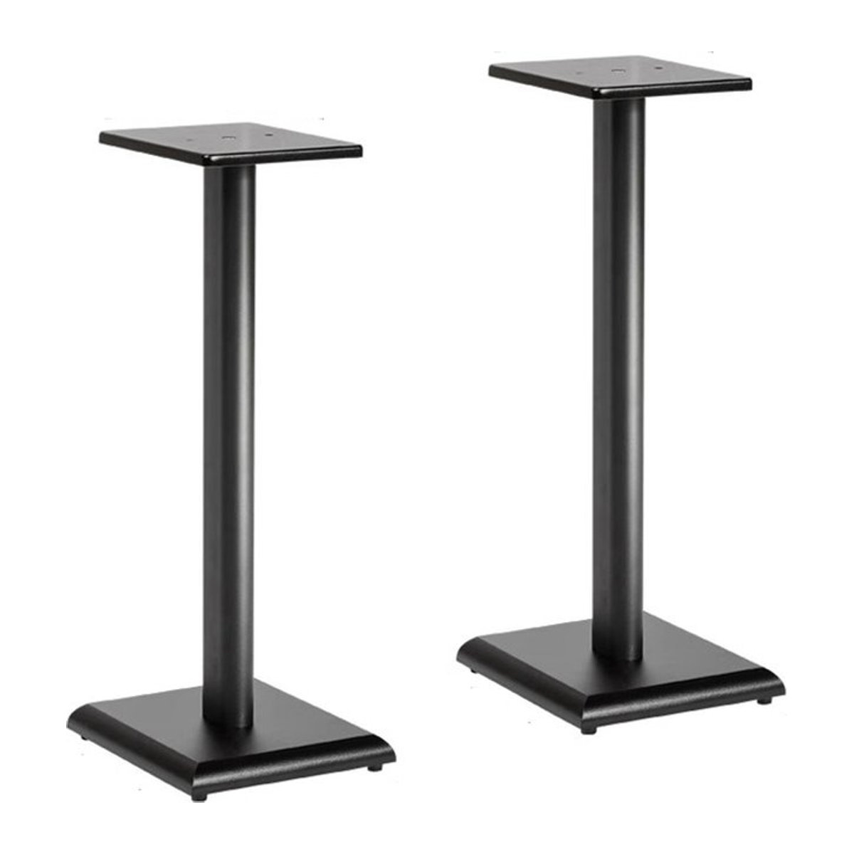 D-MOUNT SF50 Lautsprecher-Display-Bodenständer Set aus 2 Stück in Schwarz, Höhe: 600 cm, für 3-10 Zoll Lautsprecher mit Metall-MDF-Basis - Bild 1