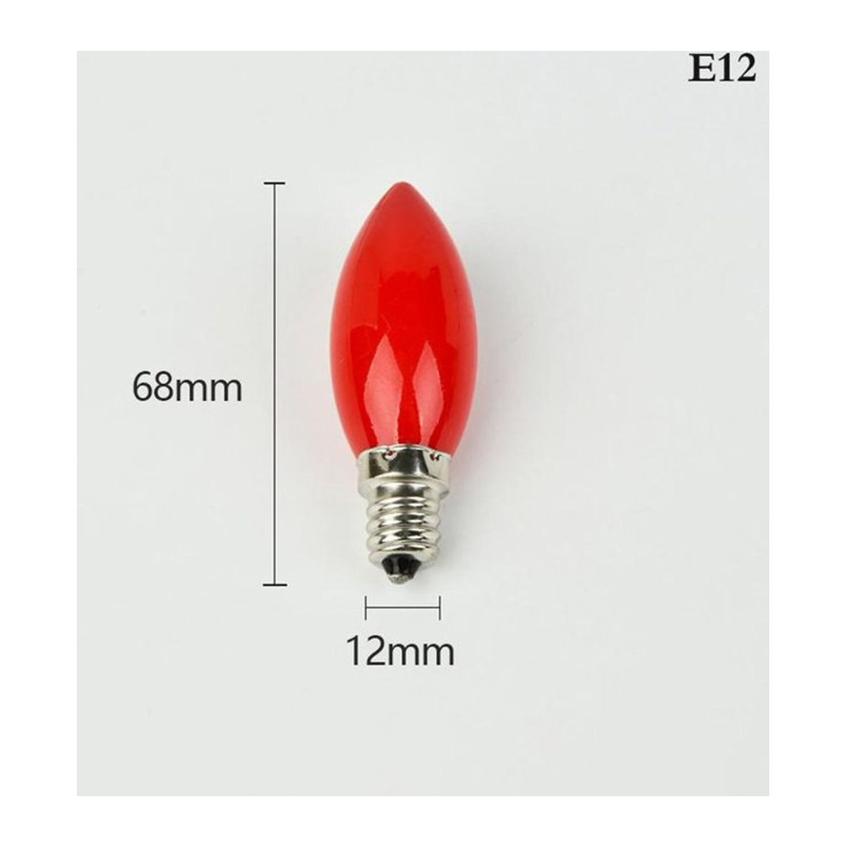 Daear LED Kerzenlampe in Rot mit E12 Sockel für Altar und Buddha Tempel Dekoration - Bild 1