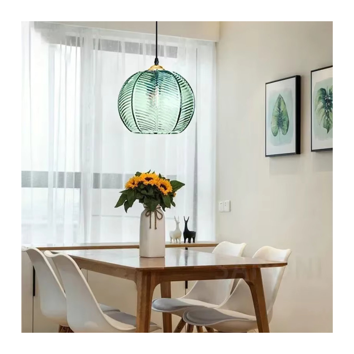 DAMIASMIL Kronleuchter aus Glas in Bunt im modernen Nordic-Design für Küche, Esszimmer und Wohnzimmer - Bild 3
