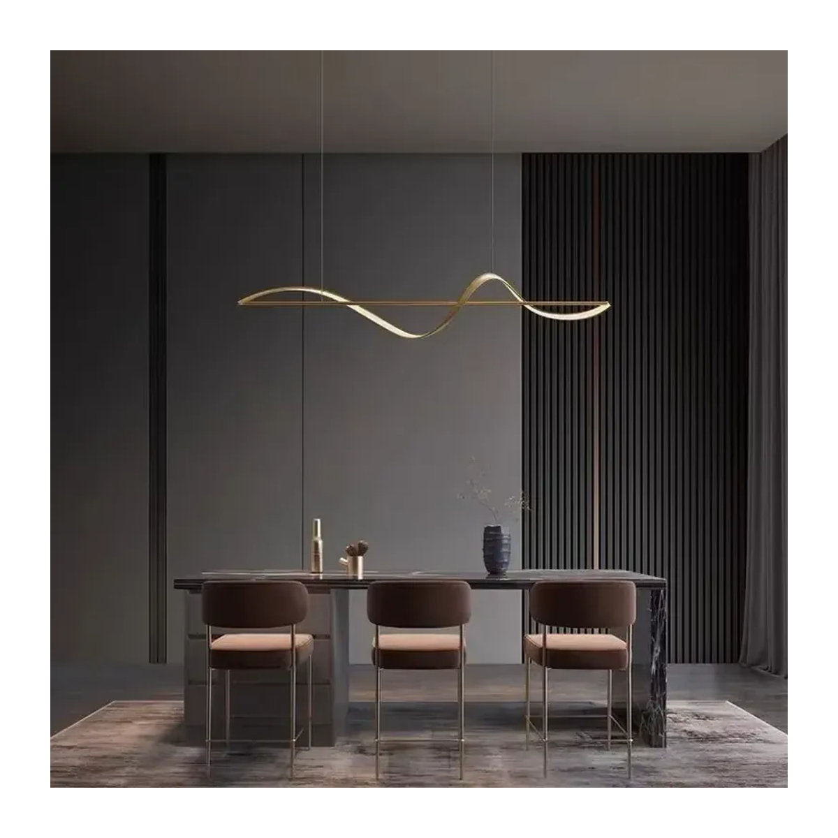 DAMIASMIL LED Kronleuchter im skandinavischen Design für Wohnzimmer und Esszimmer, modern und einstellbar - Bild 2