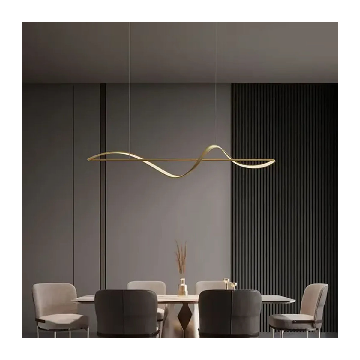 DAMIASMIL LED Kronleuchter im skandinavischen Design für Wohnzimmer und Esszimmer, modern und einstellbar - Bild 3