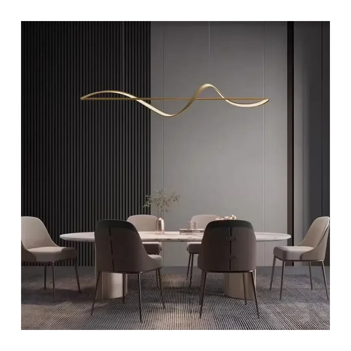 DAMIASMIL LED Kronleuchter im skandinavischen Design für Wohnzimmer und Esszimmer, modern und einstellbar - Bild 4