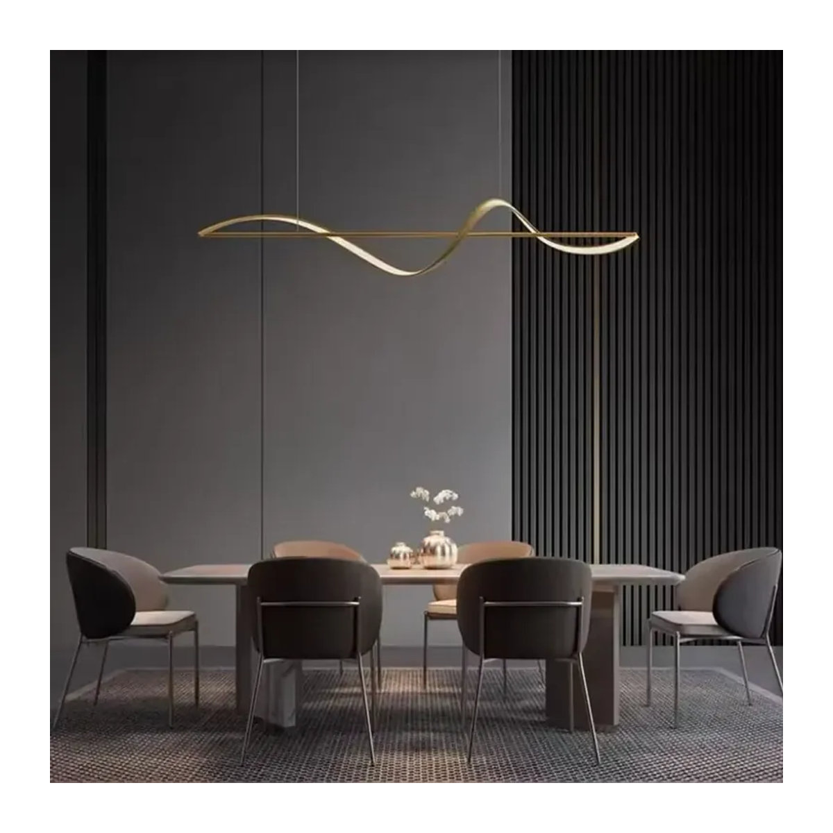 DAMIASMIL LED Kronleuchter im skandinavischen Design für Wohnzimmer und Esszimmer, modern und einstellbar - Bild 5