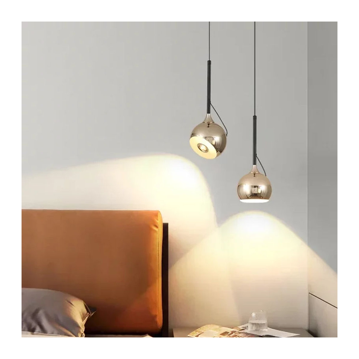 DAMIASMIL LED Pendelleuchte im skandinavischen Design Schwarz - Bild 1