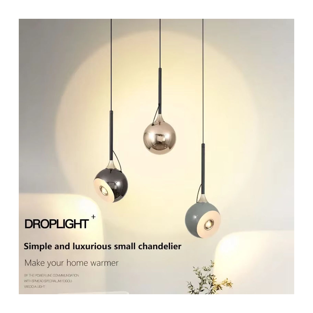 DAMIASMIL LED Pendelleuchte im skandinavischen Design Schwarz - Bild 4