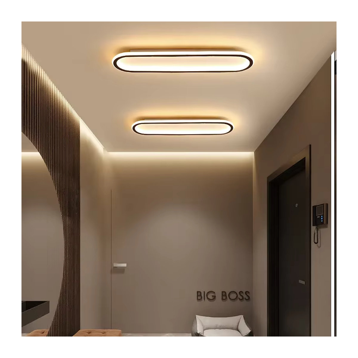 DAMIASMIL Moderne LED-Deckenleuchte in Weiß, minimalistischer Kronleuchter für Wohnzimmer, Schlafzimmer und Badezimmer - Bild 3