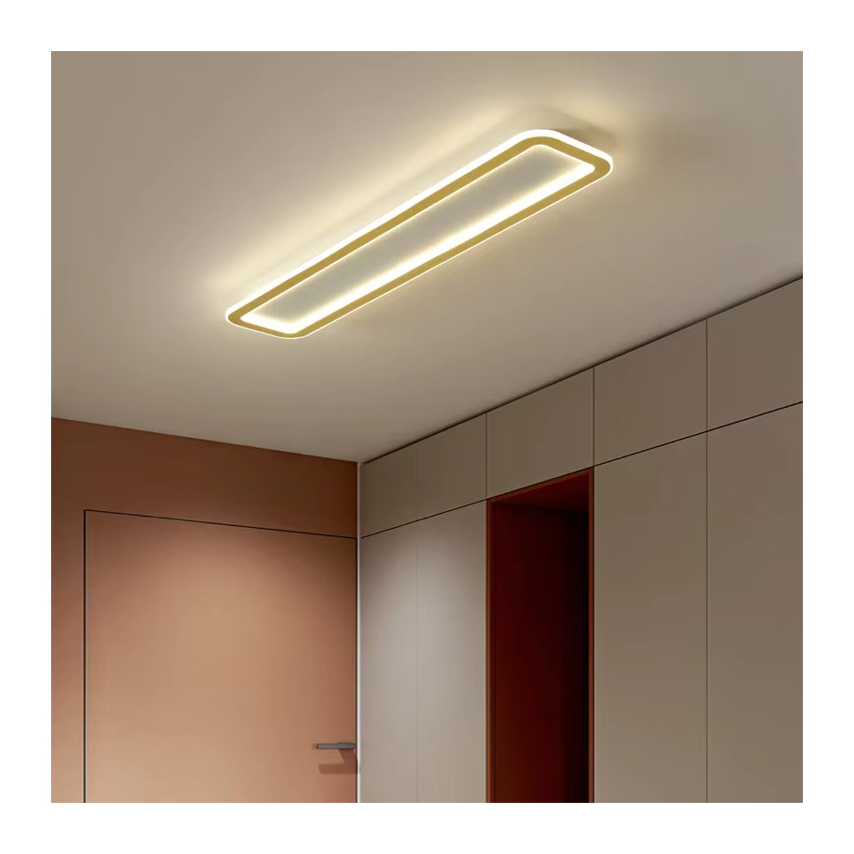 DAMIASMIL Moderne LED-Deckenleuchte in Weiß mit minimalistischem Design als Kronleuchter für Innenräume - Bild 2