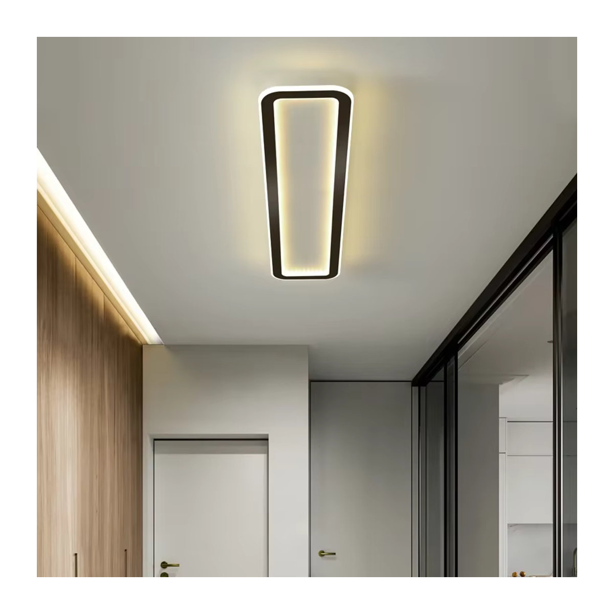 DAMIASMIL Moderne LED-Deckenleuchte in Weiß mit minimalistischem Design als Kronleuchter für Innenräume - Bild 3