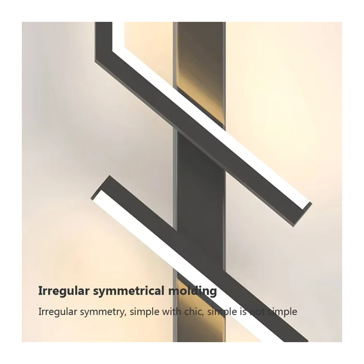 DAMIASMIL Moderne LED Wandlampe in Schwarz mit minimalistischem Streifen-Design für Schlafzimmer, Wohnzimmer oder TV-Hintergrund - Bild 5