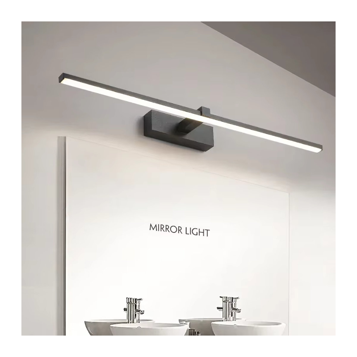 DAMIASMIL Moderne LED Wandleuchte für das Badezimmer aus Aluminium in Schwarz mit drei Licht - Bild 3